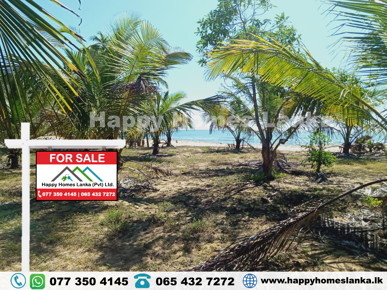 Beach Land for Sale in Addapallam, Nintavur HHL0781 Happy Homes